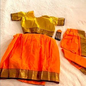 NEW Indian Bharatnatyam Outfit for girls